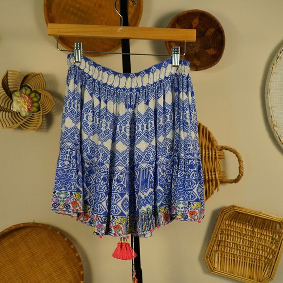 Rococo Sand Ionic Mini‎ Skirt Blue Womens Size XS - Picture 4 of 10